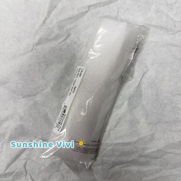 NWT COACH CAU86 Trigger Snap Bag Charm Powder Pink Key Chain - Picture 8 of 10